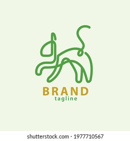 An awesome cat logo design, in a monoline style so it feels friendly and light. this logo is suitable for your brand