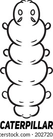 Awesome caterpillar flat logo icon, can editable for your brand