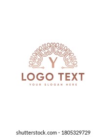 Awesome charming and elegant monogram letter Y logo template, Vector logo for business and company  identity 