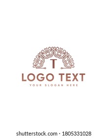 Awesome charming and elegant monogram letter T logo template, Vector logo for business and company  identity 