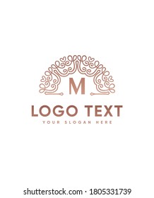 Awesome charming and elegant monogram letter M logo template, Vector logo for business and company  identity 