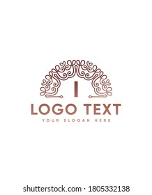 Awesome charming and elegant monogram letter I logo template, Vector logo for business and company  identity 