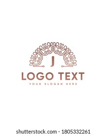 Awesome charming and elegant monogram letter J logo template, Vector logo for business and company  identity 