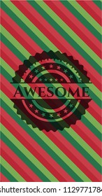 Awesome christmas badge background.