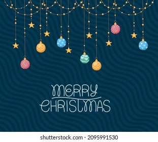 awesome christmas card with decorations