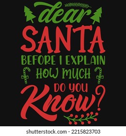 Awesome Christmas typography tshirt design
