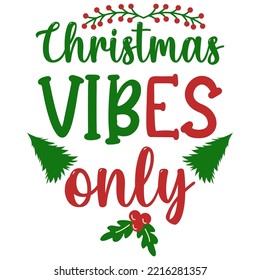 Awesome Christmas typography tshirt design