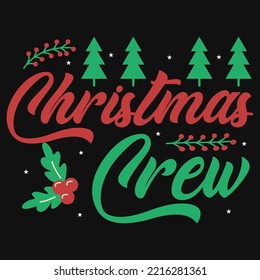 Awesome Christmas typography tshirt design