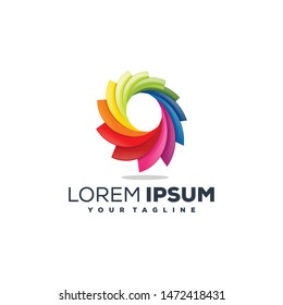 awesome circle gradient logo design