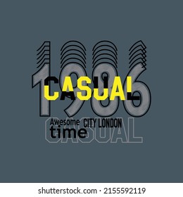 awesome city london Premium Vector illustration of a text graphic. suitable screen printing and DTF for the design boy outfit of t-shirts print, shirts, hoodies baba suit, kids cottons, etc.