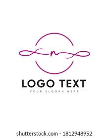 Awesome and classy taste, comes with natural touch, so much ligatures letter type N  logo template, Vector logo for business and company identity 