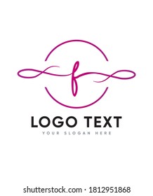 Awesome and classy taste, comes with natural touch, so much ligatures letter type F  logo template, Vector logo for business and company identity 