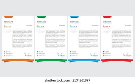 Awesome Clean Stylish Letterhead Design