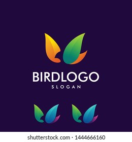 Awesome colorful bird logo design
