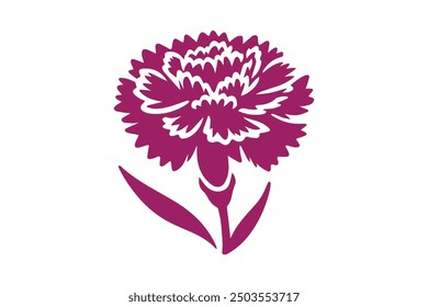 awesome colorful Carnation flower vector