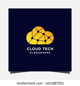 diseño vectorial de un impresionante logotipo de nube colorida