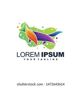 awesome colorful fox logo design