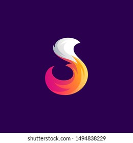 awesome colorful fox logo design