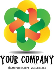 fantastisch ein farbenfrohes Looping-Logo  