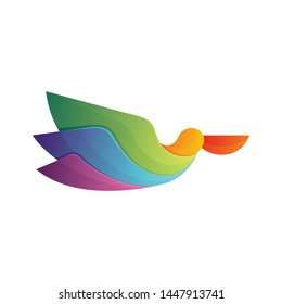 Colorful Excellent Abstract Bird Logo Vector Stock Vector (Royalty Free ...