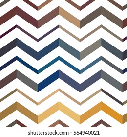 Awesome colorful Zigzag seamless pattern