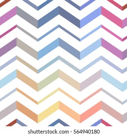 Awesome colorful Zigzag seamless pattern