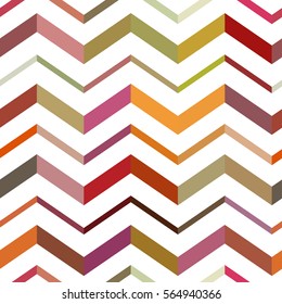 Awesome colorful Zigzag seamless pattern