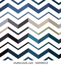 Awesome colorful Zigzag seamless pattern