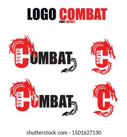 Awesome combat class dragon logos for gyms, sports, martial artists and fitness enthusiast.