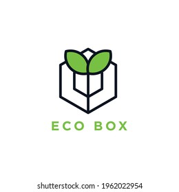 Impresionante Logo De La Compañía. Logo de Creative Startup Company. Logotipo de caja ecológica