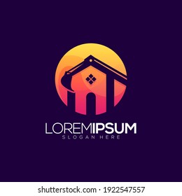 Impresionante Vector de Logotipo Premium de la Casa de Construcción