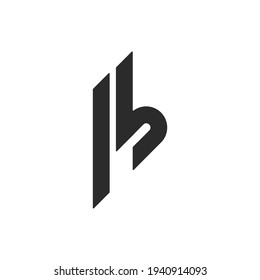 Vector de logotipos de letras B alucinantes