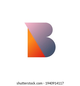 Vector de logotipos de letras B alucinantes