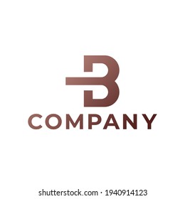 Vector de logotipos de letras B alucinantes