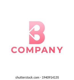 Vector de logotipos de letras B alucinantes