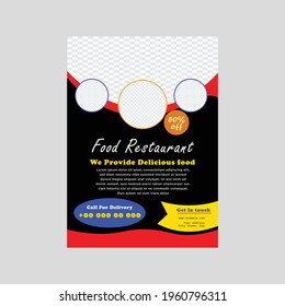 Awesome Creative Delicious Food Restaurant flyer Template