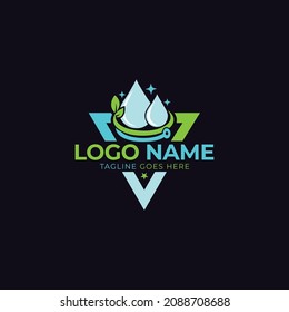 Awesome Creative Fresh Water logo design template suitable for Print, Digital, Banner, Icon, Apps, print T-Shirts and Other Marketing Material Purpose  