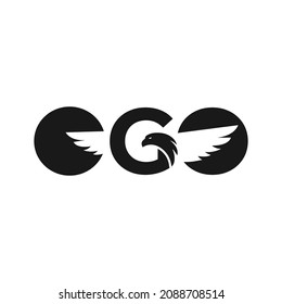 Awesome Creative  G  Eagle  logo design template suitable for Print, Digital, Banner, Icon, Apps, print T-Shirts and Other Marketing Material Purpose  