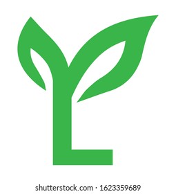 Awesome creative letter L leaf logo design idea suitable for print, digital, icon, apps, print t-shirts, and other marketing material purpose