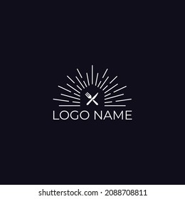 Awesome Creative Restuarant Logo Design Template Suitable For Print, Digital, Banner, Icon, Apps, Print T-Shirts And Other Marketing Material Purpose  