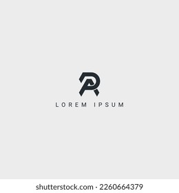 Awesome creative trendy letter PA AP initial based icon logo.