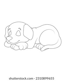 awesome cute dog coloring page