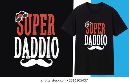 Awesome dad t-shirt design. Hand drawn lettering composition. Father day gift. Vector vintage illustration.