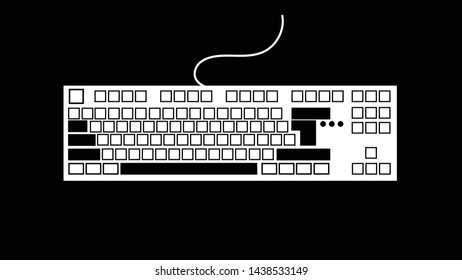 Awesome Dark Icon keyboard Computer 