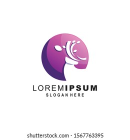Awesome deer logo design vector