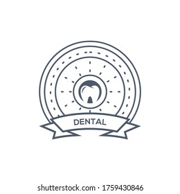 awesome dental luxury dental logo