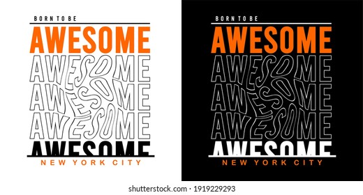 awesome design typography for print t shirt 