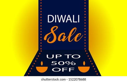 Awesome Diwali sale background Vector