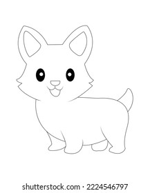 Awesome dog coloring for kids