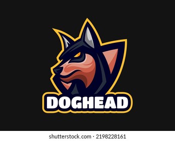 Awesome Dog Head Logo Illustration